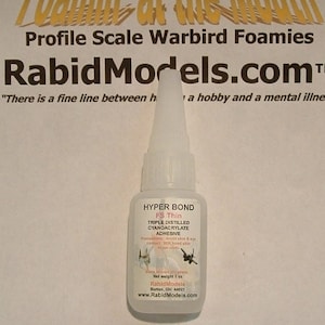1 oz bottle Foam-Safe Odorless CA glue instant super glue with pin-cap