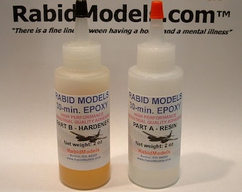 30-minute EPOXY GLUE - 2 x 2oz Kit.  Super-strong adhesive works on almost everything!