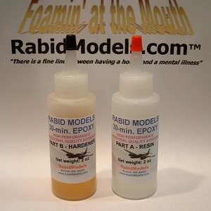 30-minute EPOXY GLUE - 2 x 2oz Kit.  Super-strong adhesive works on almost everything!