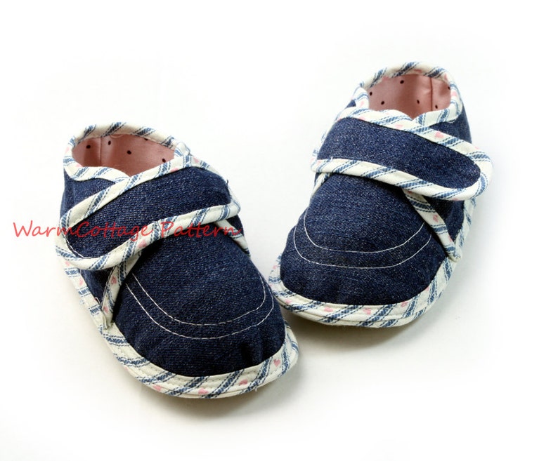 Baby shoe pattern, Baby shoes sewing pattern, baby booties sewing pattern,baby pattern, instant download, size NB, 3M, 6M, 12M, 18M, 2T image 2