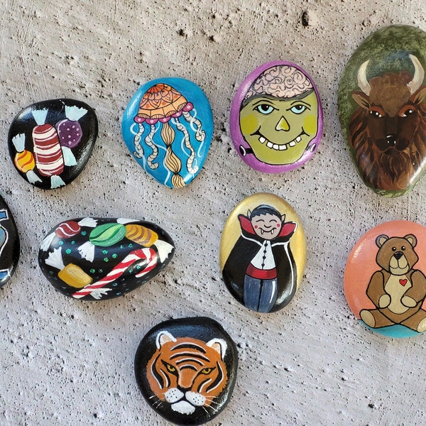 Painted River Rocks - Etsy