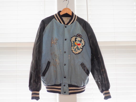 Vintage Lived In 1950s Lettermen Jacket