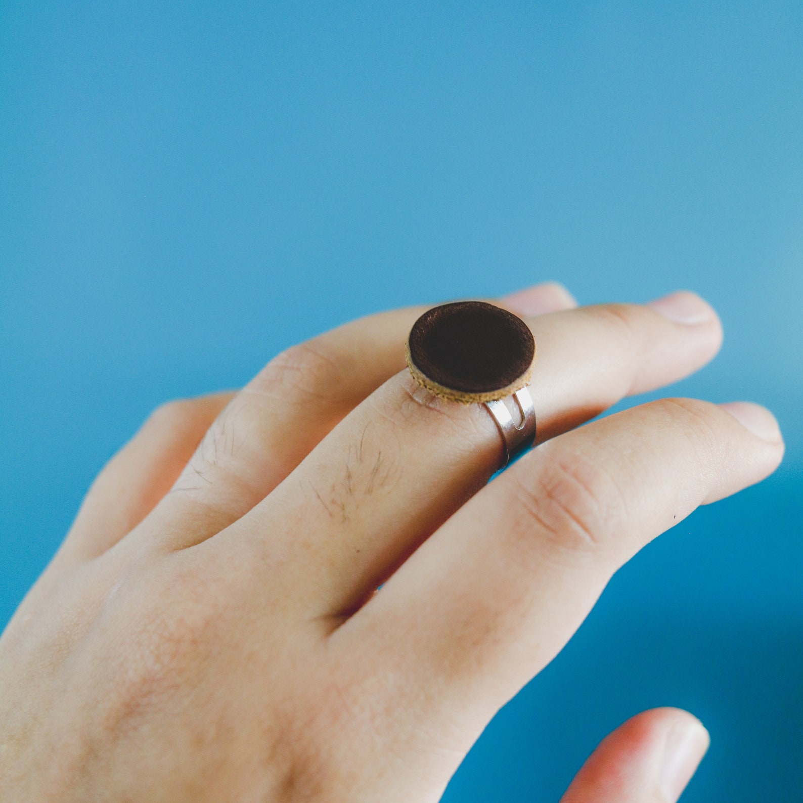 Genuine Leather Adjustable Rings Multiple Colors Etsy