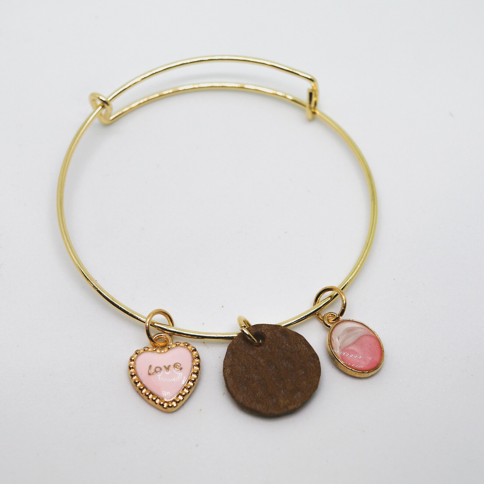 Golden & Leather Charm Bracelets 2/4 Multiple Colors Etsy