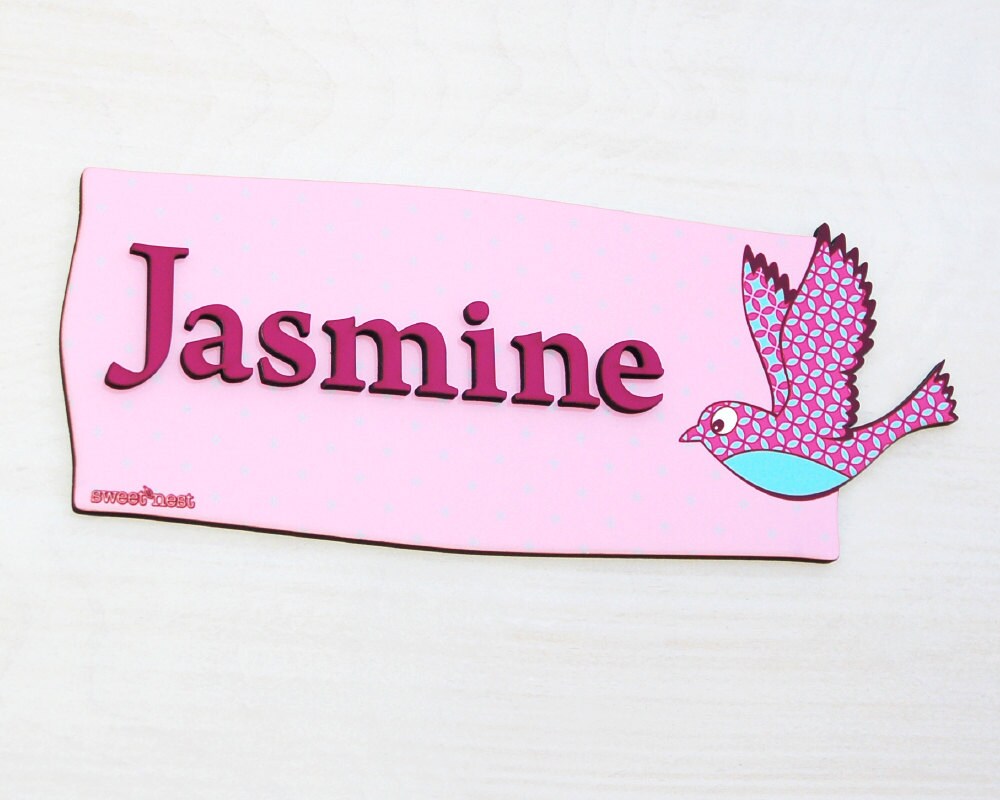 Personalised Door Sign For Girls Custom Made Bedroom 50