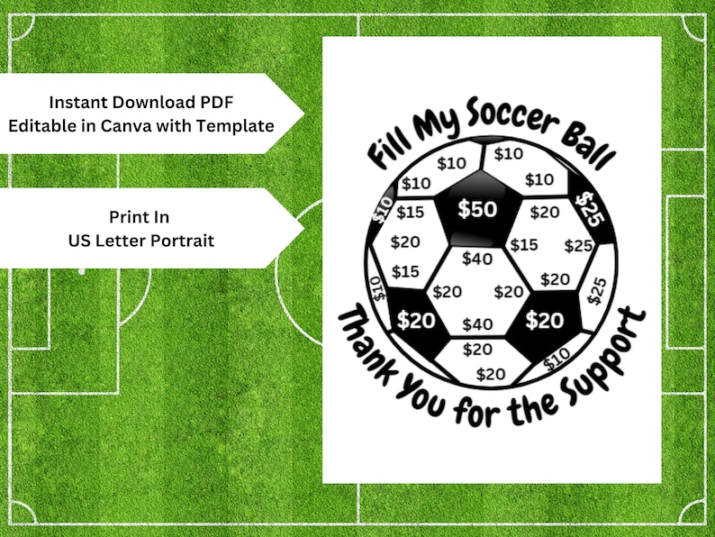 Fill My Soccer Ball Fundraiser, Fill My Ball, Sports Fundraiser