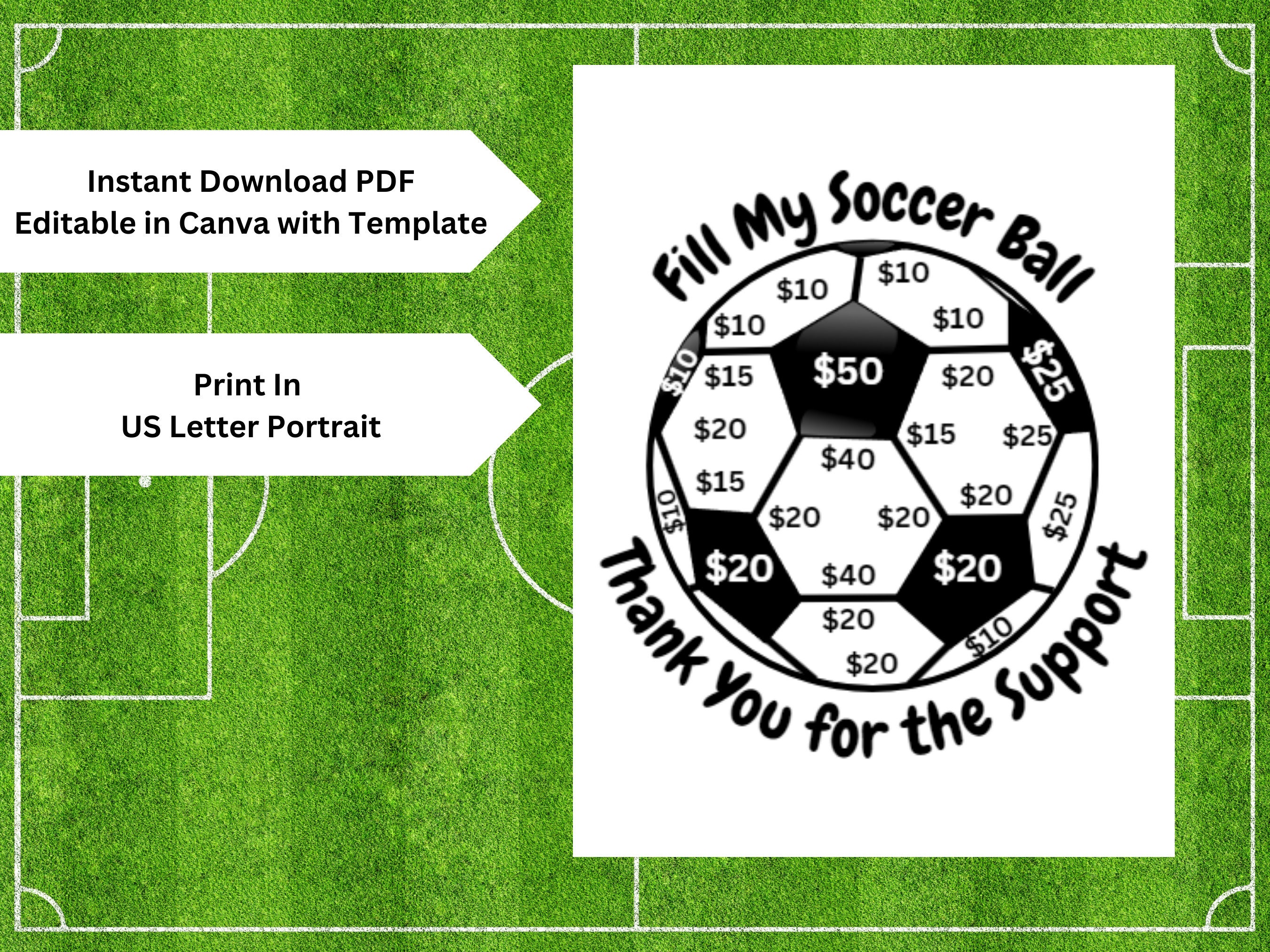 Fill My Soccer Ball Fundraiser, Fill My Ball, Sports Fundraiser