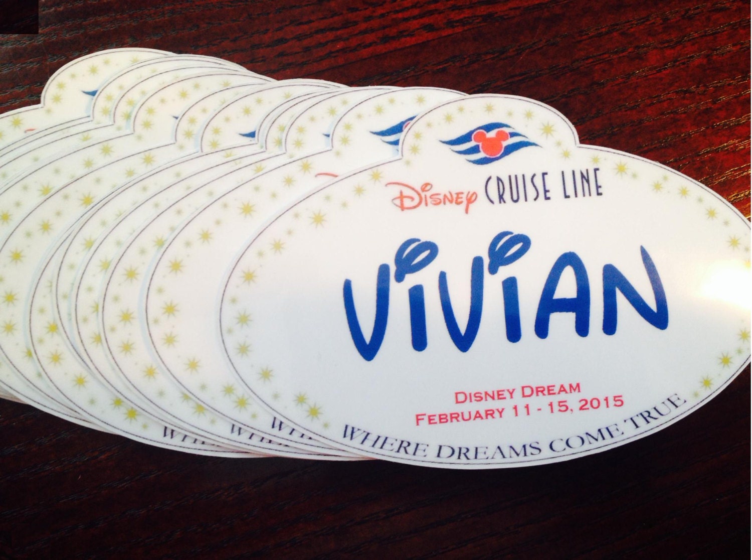 Disney Cruise Personalized Name Tag Fish Extender Etsy