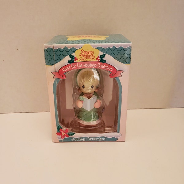1995 Precious Moments Holiday Ornament / Collectibles / Home For The Holidays Collection / Enesco / Artist Sam Butcher /  Christmas Tree