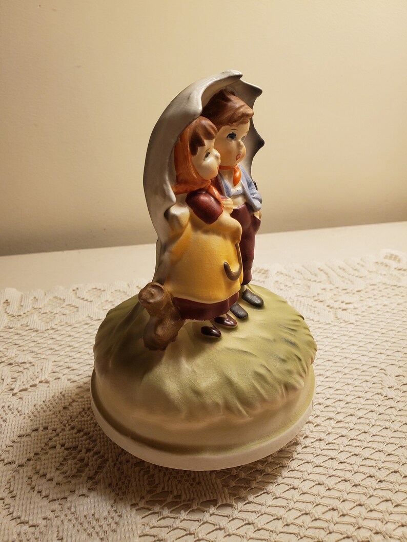 Vintage Hummel Musical Rotating Figurine / Boy / Girl / Etsy