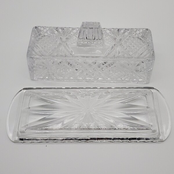 Glass Butter Dish Etsy