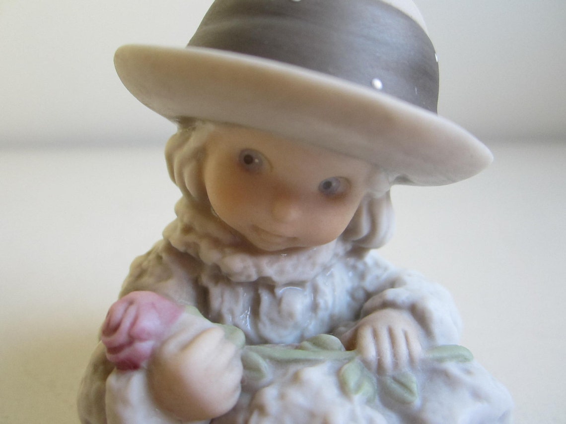 1995 Kim Anderson Bisque Porcelain Figurine / Sweet Memories / Etsy