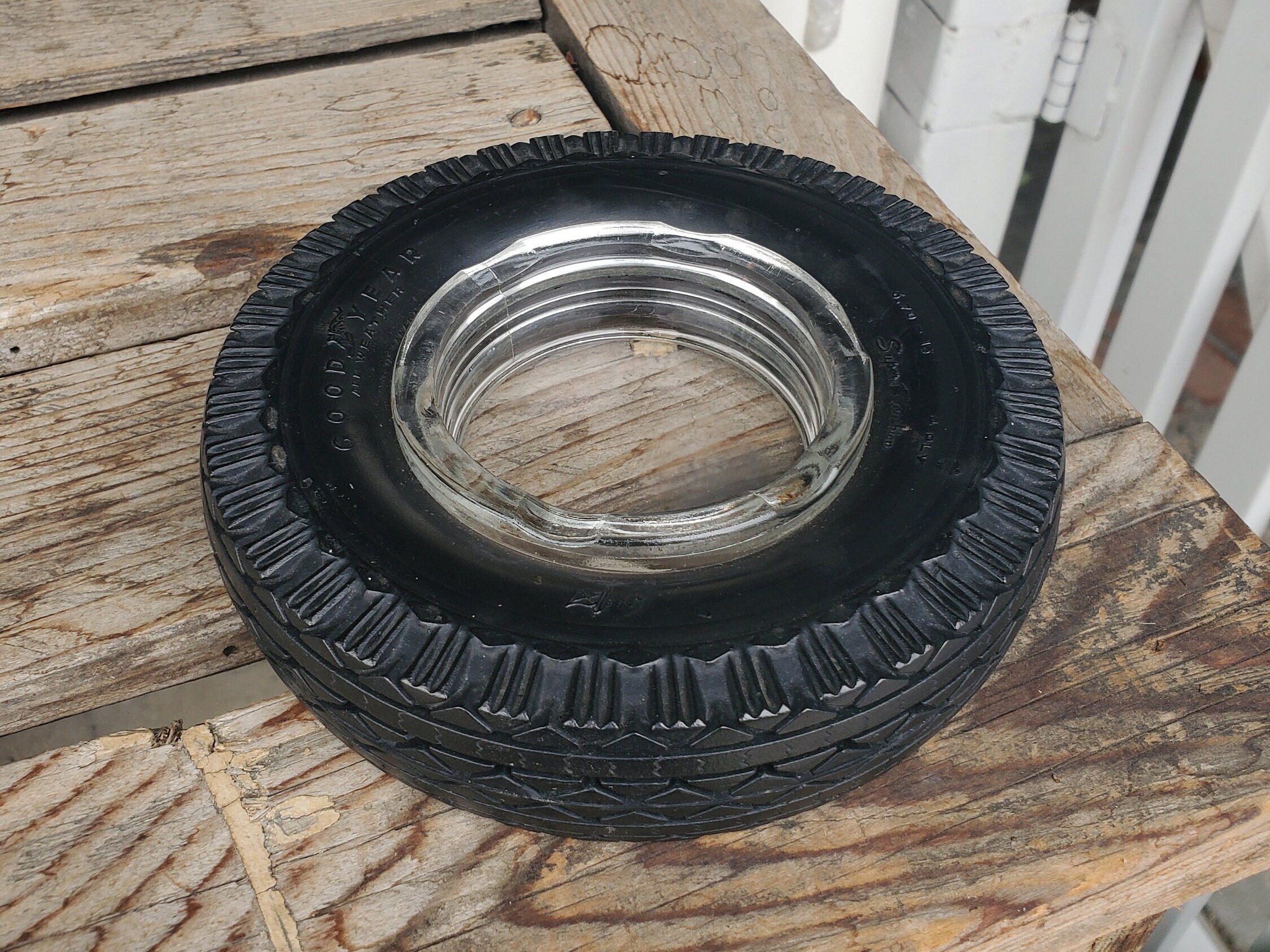 Vintage Goodyear Tire Ashtray, Rare 1960s Advertising Decor - Etsy