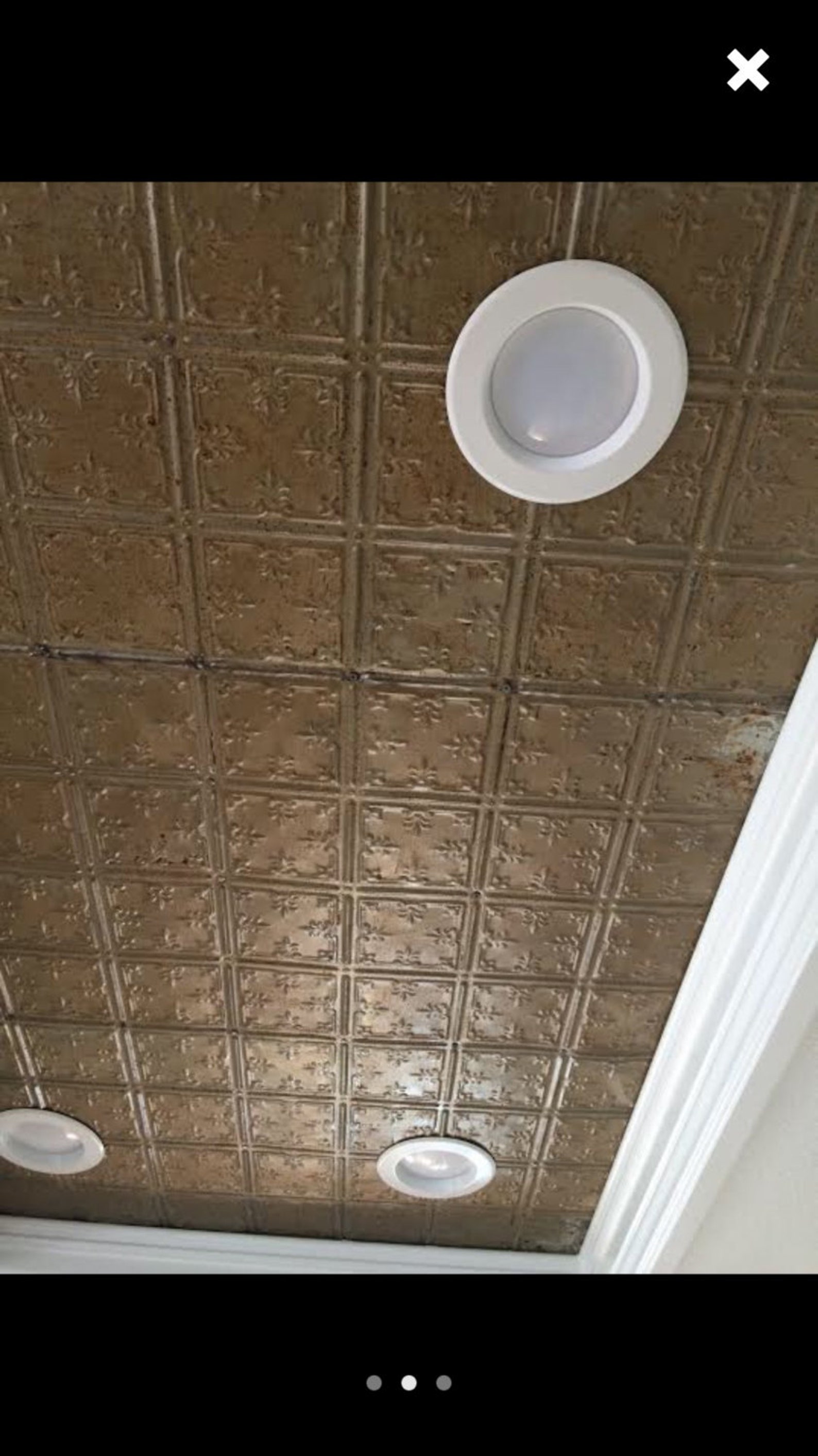 Vintage Tin Ceiling Tiles Antique Rustic Shabby Cottage Decor Etsy