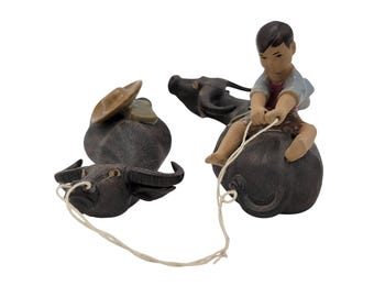 Shiwan Mudman Boy on Water Buffalo