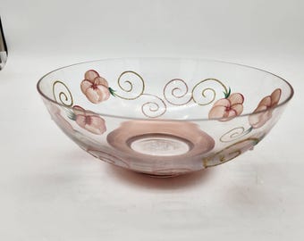 Hand Painted Glass Bowl by Madiggan Made in Australia