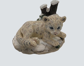 1995年 ハミルトン・コレクション「ユキヒョウ」彫刻フィギュア