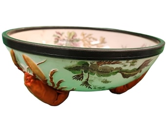 Antik Wedgwood Queensware Keramik Hummerskål från 1800-talet