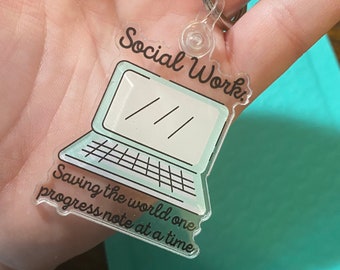 Trabajo Social: ¡Salvando el Mundo---- LLAVERO!