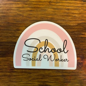 School Social Worker sticker, social work decal, school social work, social work sticker