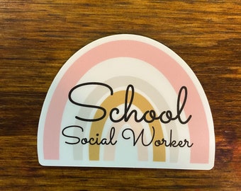 School Social Worker sticker, social work decal, school social work, social work sticker