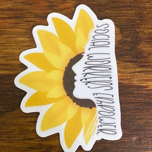 Social Worker Sticker, Laptop Sticker, Casework Documenting ...