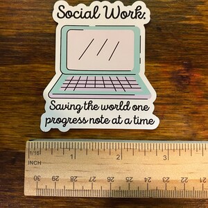 Ssw Sticker Social Work Sticker, Progress Notes, Social Worker Decal, Casework ...