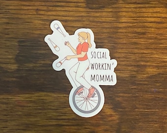 Social worker sticker, Social work mom, busy social worker, social work decal
