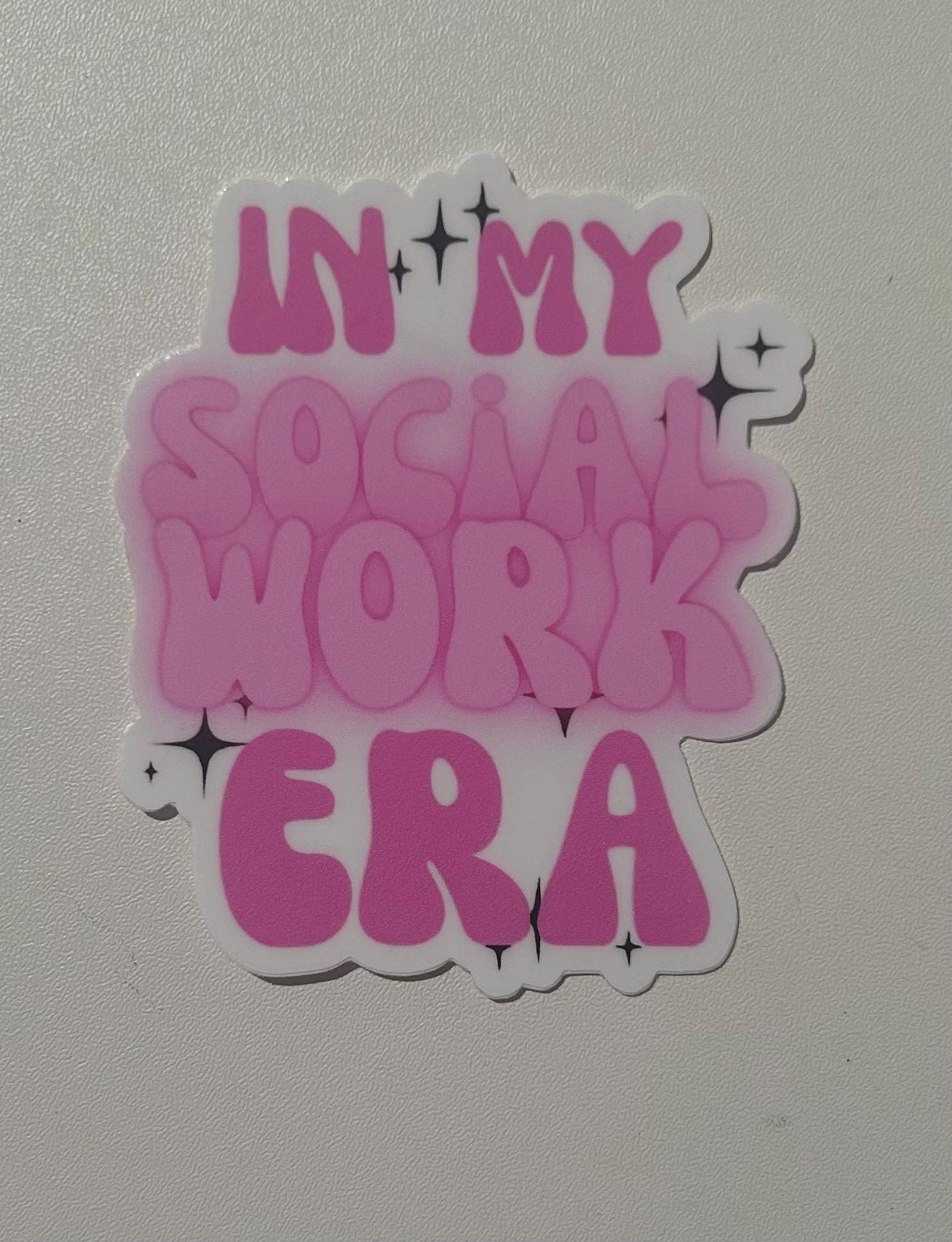 Ssw Sticker Social Work Era Sticker, Water Resistant Laptop Decal - Etsy