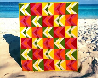 Bright and Modern Quilt Throw