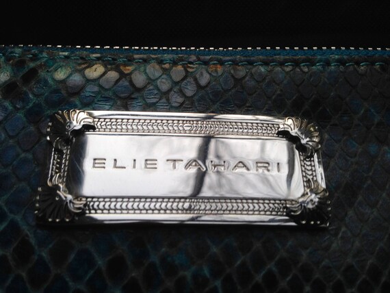 ELIE TAHARI clutch purse snakeskin - image 1