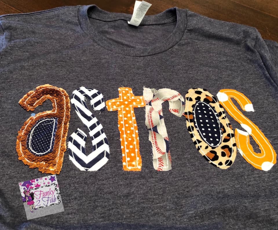 Team/name Applique Adult Shirts - Etsy