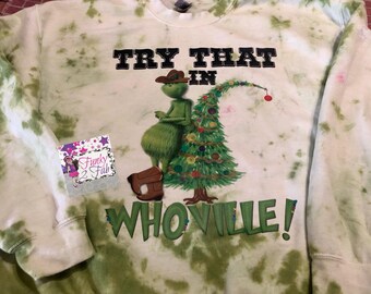 Pruébalo en la camisa para adultos teñida de Mean Town