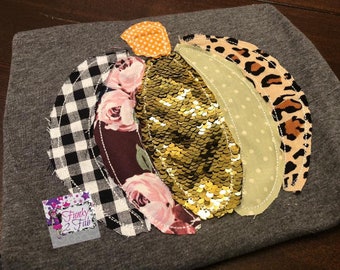 Youth Pumpkin Applique Shirt