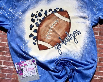 Camisetas de adult team spirit football, y leopardo, sublimadas y blanqueadas