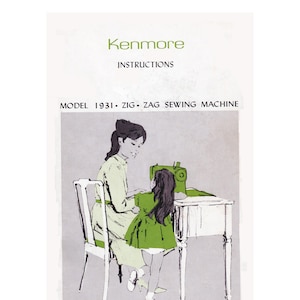 Kenmore 1931, 158.19310 and 158.19311 Instruction / Operating manual / Users Guide in color
