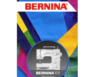 BERNINA 1011 Máquina de coser vintage Instrucciones / Manual de funcionamiento * Descargar PDF