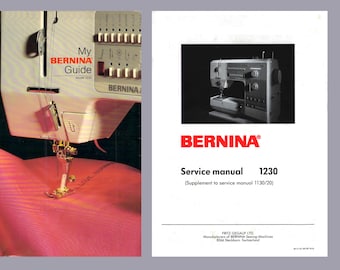 Manuales de instrucciones y servicio para Vintage Bernina 1230 * Descargar PDF