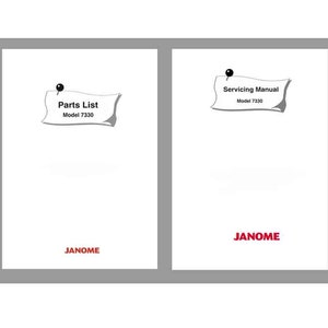 JANOME Magnolia 7330 Naaimachine Service Reparatiehandleiding en onderdelenlijst Schema&#39;s * PDF-download