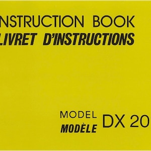 DX2015 Janome New Home Instruction, Service / Repair manual & PartsList Book * Sewing machine Instructions * PDF Download
