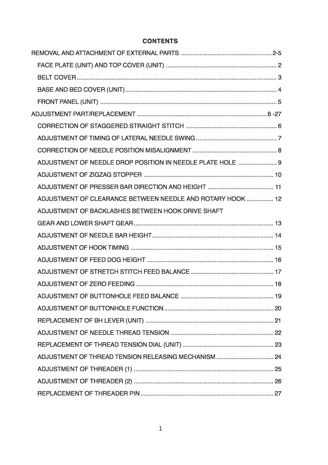 ML3032, My Excel 23L Janome New Home Service / Repair Manual & Parts ...