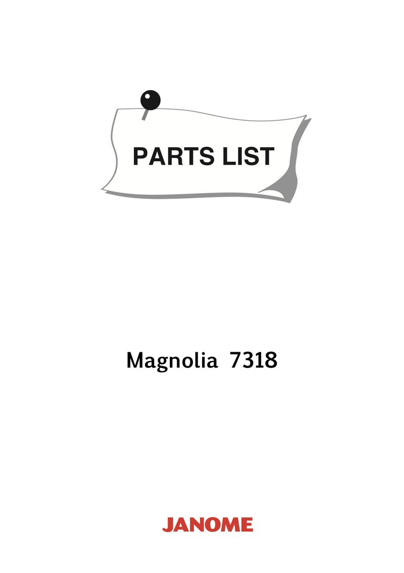 JANOME Magnolia 7318 Sewing Machine Service Repair Manual & Parts List