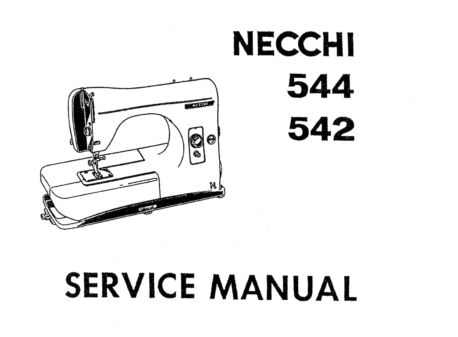 NECCHI LYDIA 542 544 Libro de instrucciones y manual de servicio