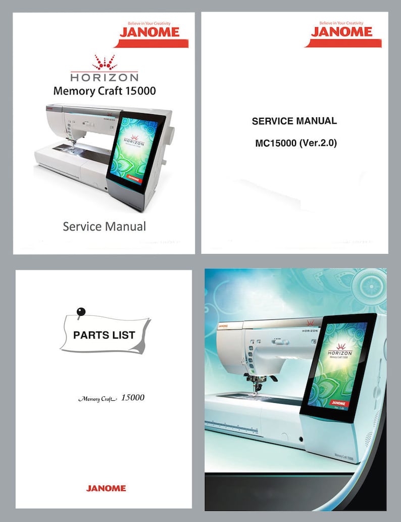 JANOME Memory Craft MC15000 MC15000 Sewing Embroidery Machine Service