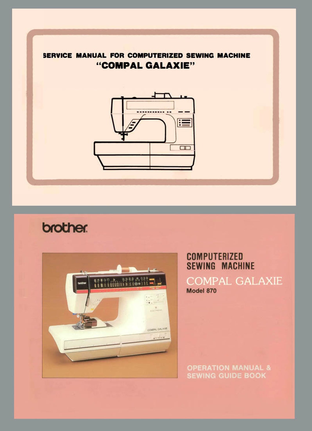 BROTHER 870 Compal Galaxie Instructions and Service Manual Etsy