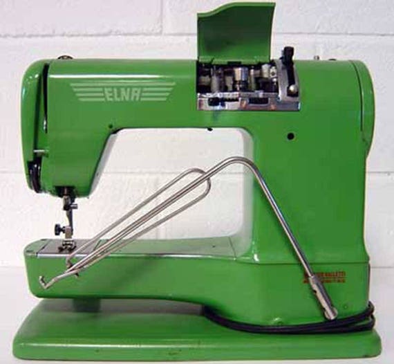 Instruction Manual Vintage Elna Supermatic SU Green 1952-1958 Sewing  Machine Operating Owners Guide 