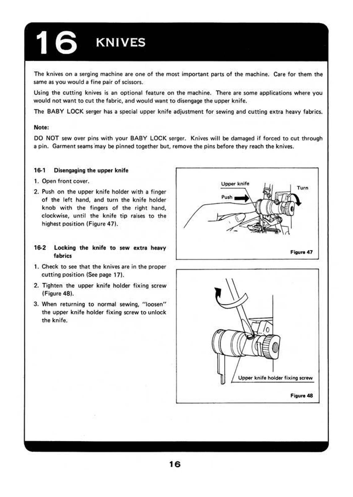 Vtg. Baby Lock BL3408 Serger by Juki Instruction Manual Book Operating