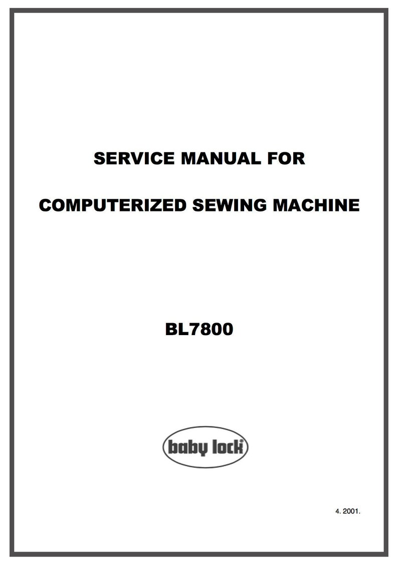 Baby Lock Pro Line BL7800 Service / Repair manual & Parts / SCHEMATIC BOOK PDF Download image 1