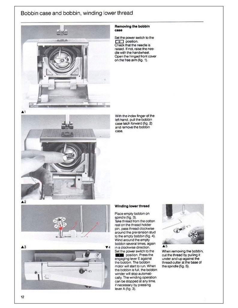 BERNINA 1120, 1130 Vintage Sewing Machine Instruction / Operating
