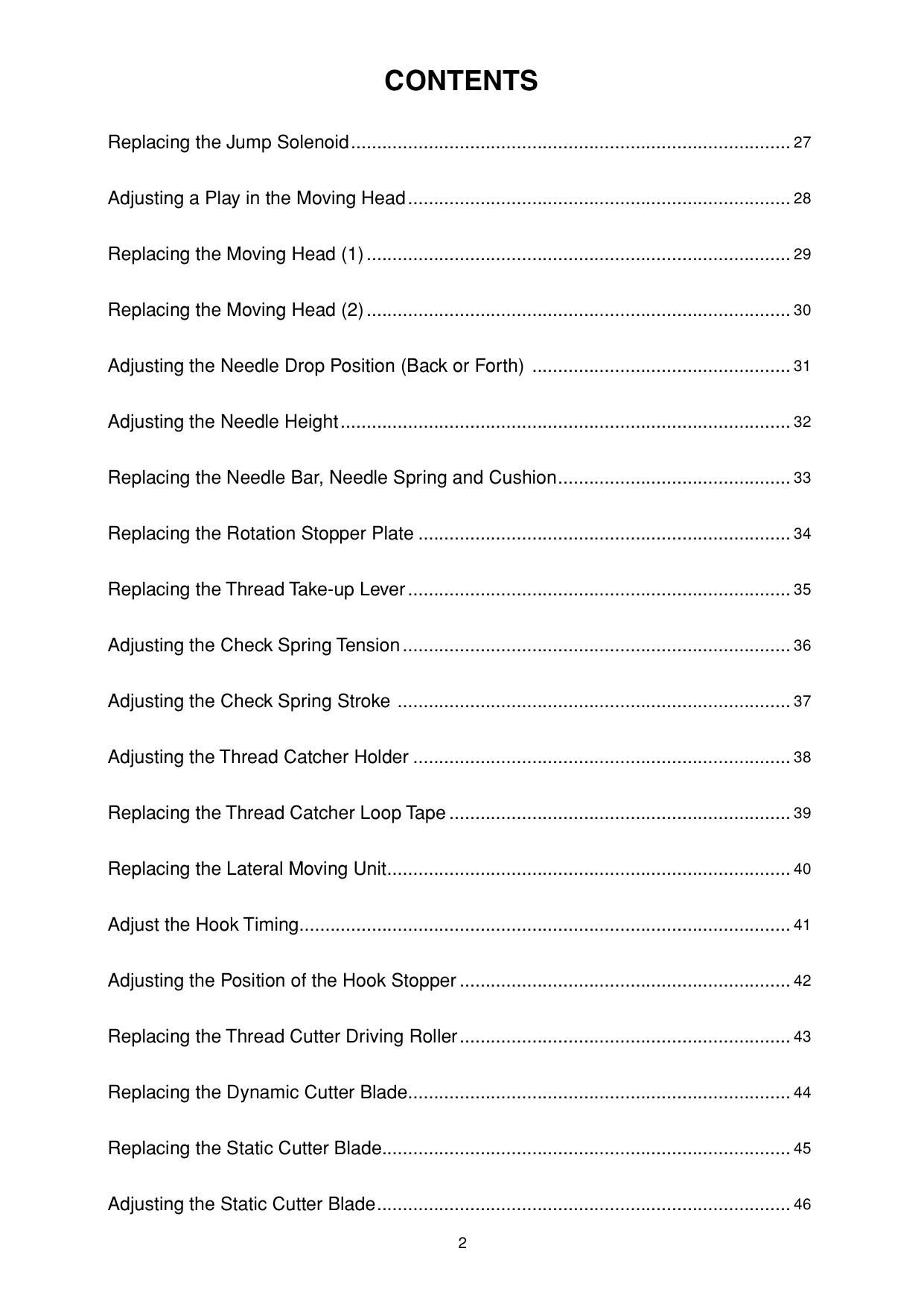 JANOME MB4S MB4S Service Repair Manual & Parts List Four Needles Embroidery Machine PDF